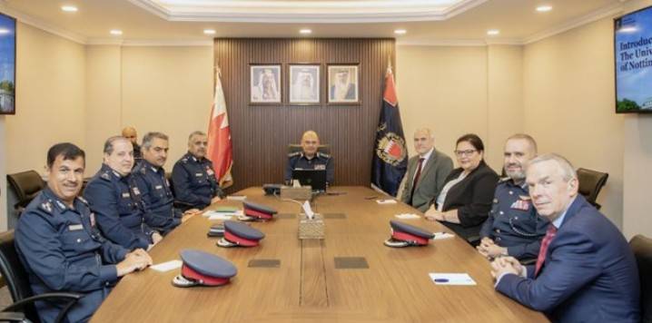 رئيس الأمن العام يبحث أوجه التعاون في المجالات الأكاديمية والتدريبية مع جامعة نوتنغهام