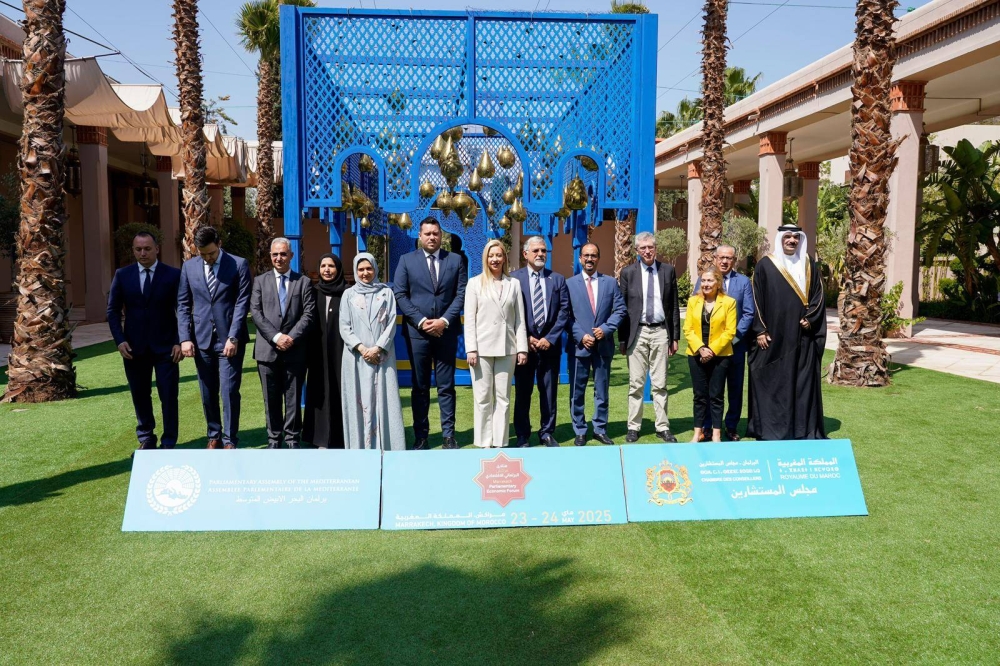 الأمينان العامان لمجلسي الشورى والنواب يشاركان في اجتماع الأمناء العامين ببرلمان البحر الأبيض المتوسط بمراكش