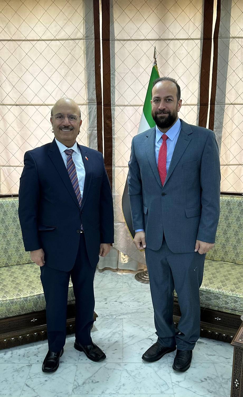 وزير الإعلام السوري يستقبل سفير البحرين في دمشق