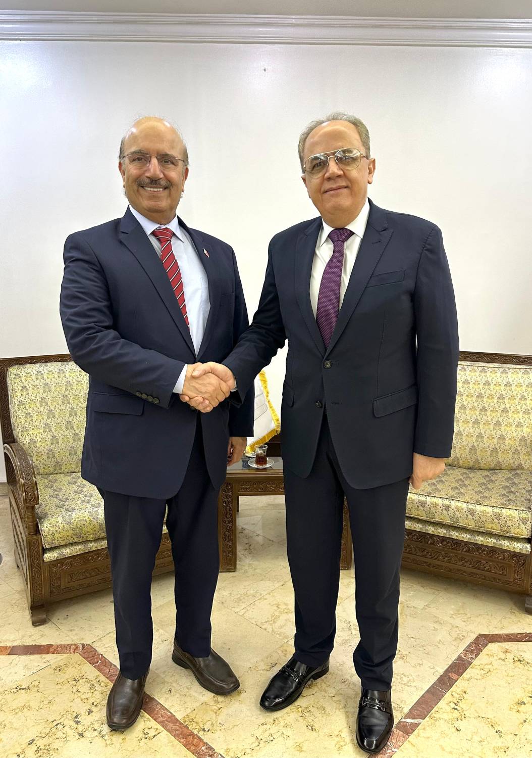 وزير التعليم العالي السوري يستقبل سفير البحرين في دمشق