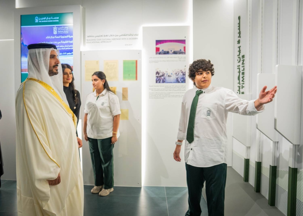 محمد بن سلمان يفتتح مشروع &laquo;ناصية العلم&raquo; في مدرسة بيان البحرين