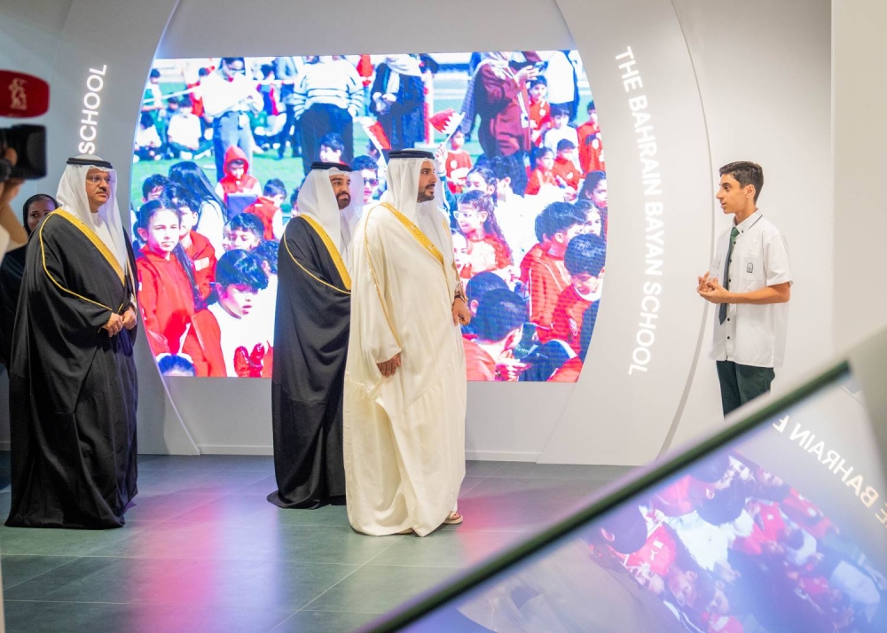 محمد بن سلمان يفتتح مشروع &laquo;ناصية العلم&raquo; في مدرسة بيان البحرين