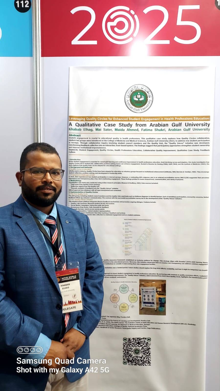 &laquo;الخليج العربي&raquo; تعرض تجربة جودة التعليم الطبي وإشراك الطلبة بمؤتمر &laquo;WFME 2025&raquo;