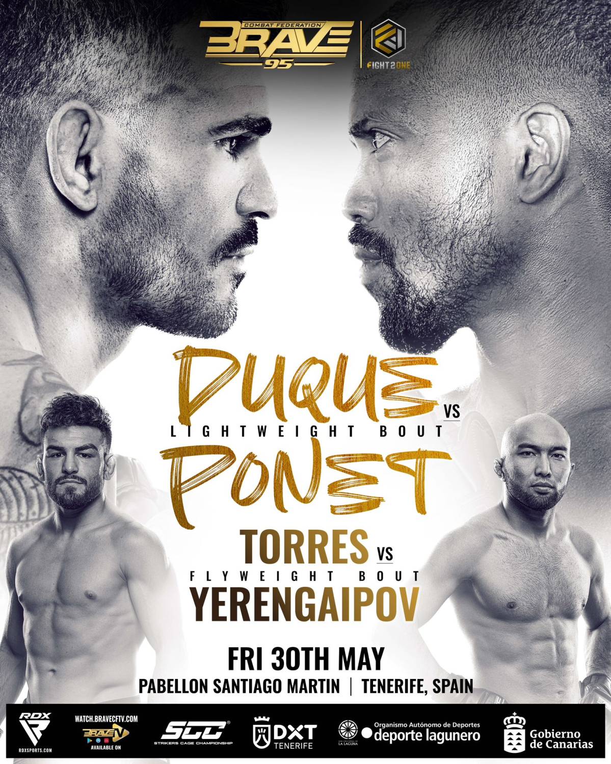 &laquo;بريف البحرينية&raquo; تنظم بطولة BRAVE CF 95 في إسبانيا.. الجمعة