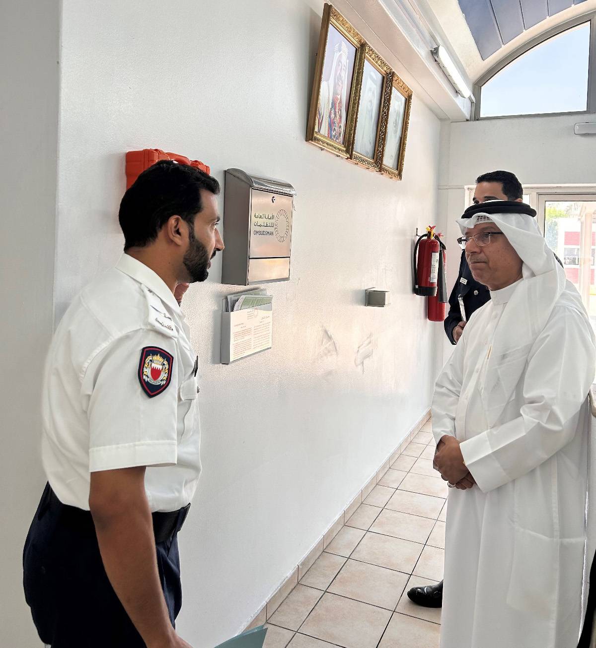 المؤسسة الوطنية لحقوق الإنسان تزور مديرية شرطة جسر الملك فهد