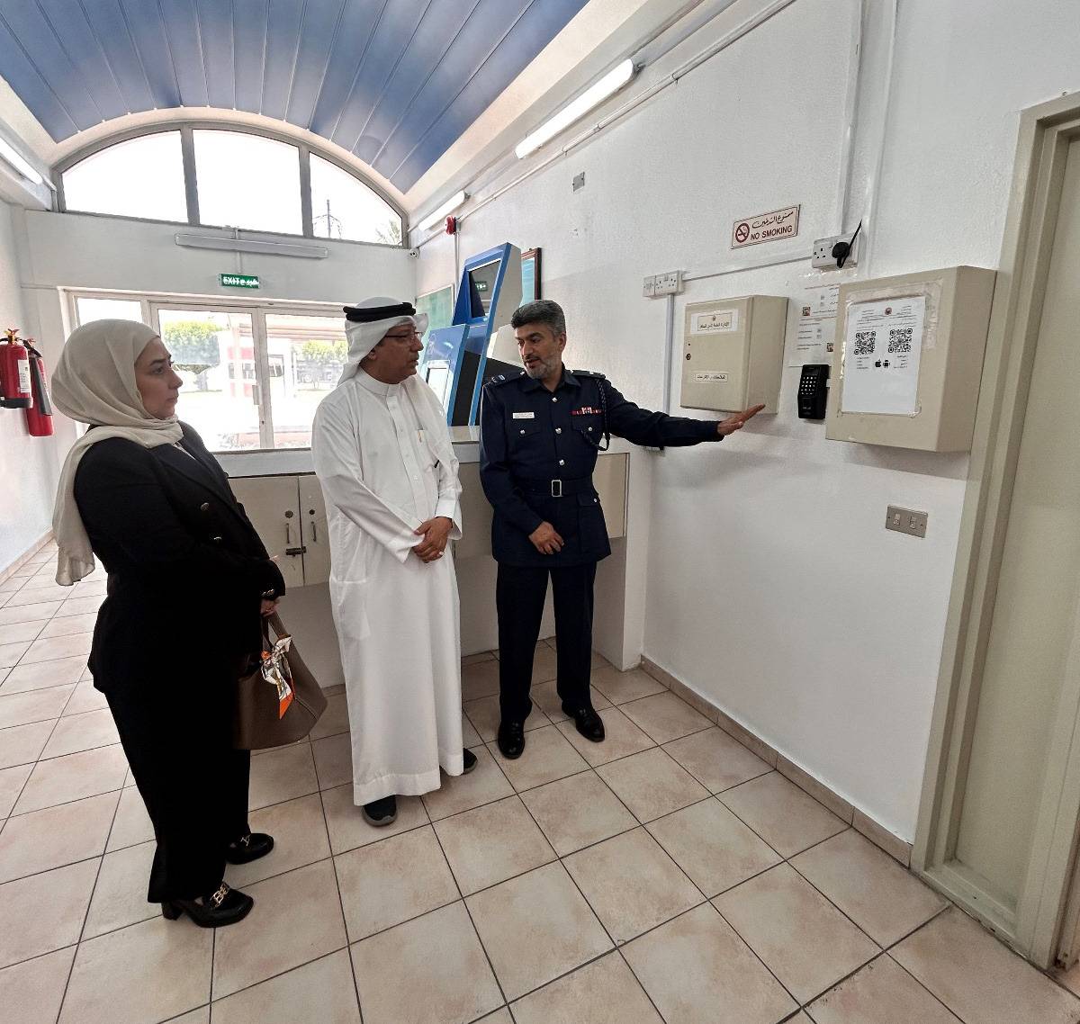 المؤسسة الوطنية لحقوق الإنسان تزور مديرية شرطة جسر الملك فهد