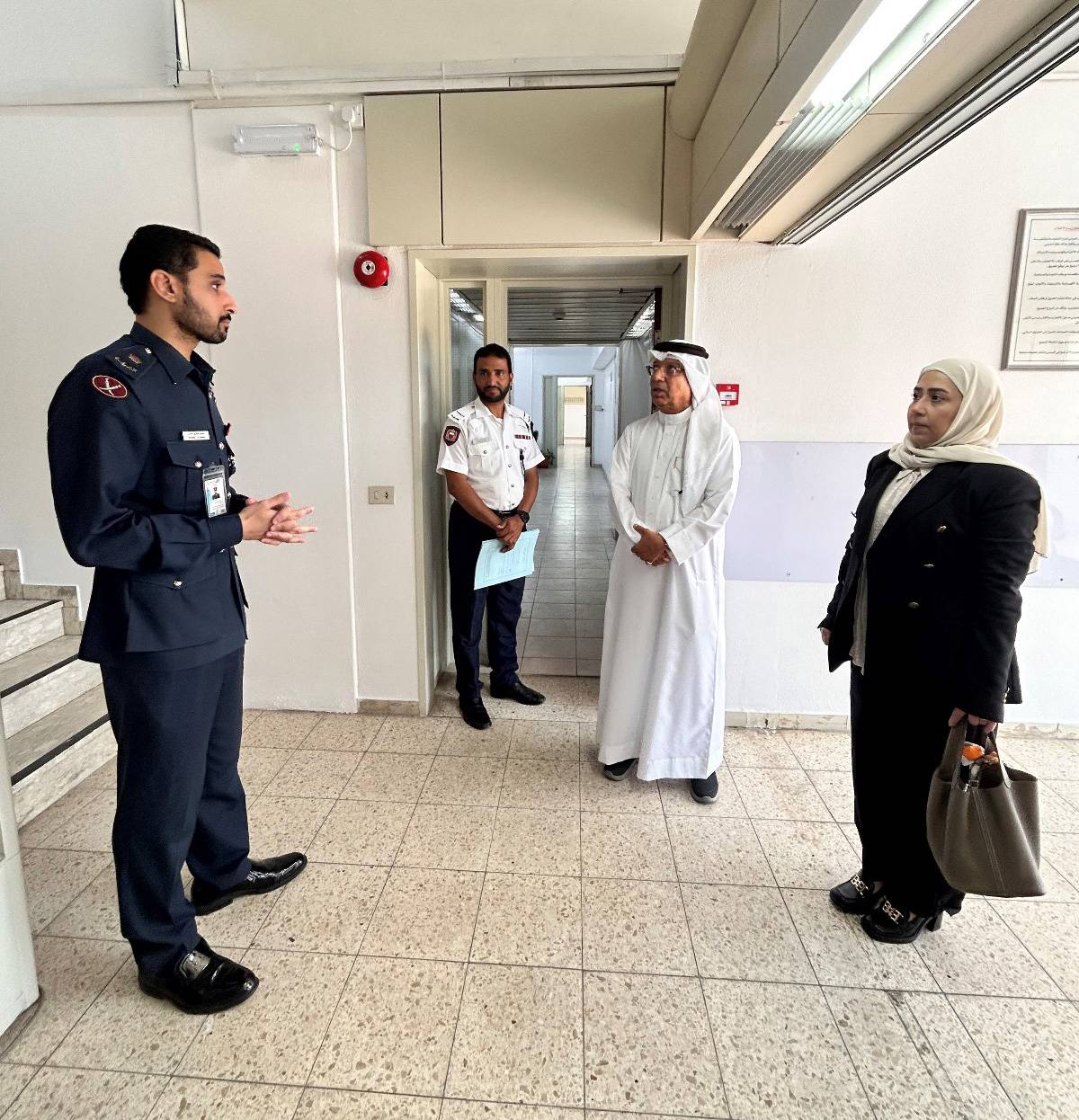 المؤسسة الوطنية لحقوق الإنسان تزور مديرية شرطة جسر الملك فهد