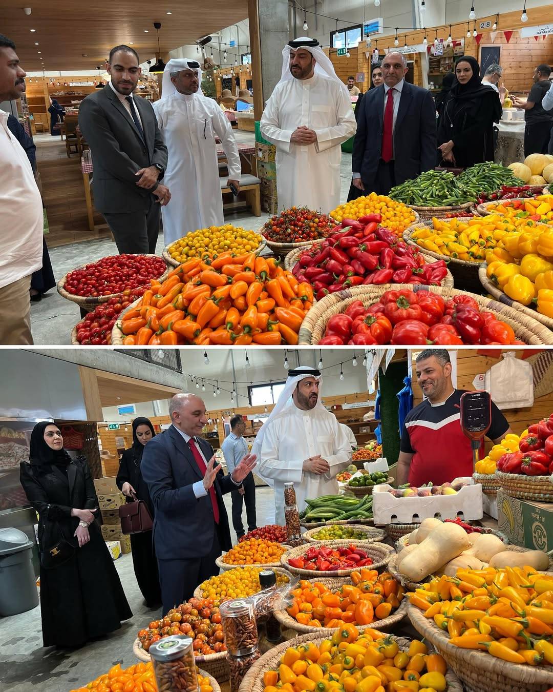 وكيل شؤون الزراعة والثروة الحيوانية يتفقد سوق المزارعين بهورة عالي