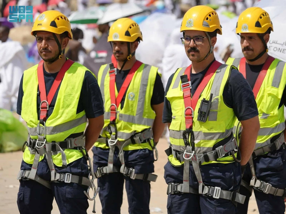 الدفاع المدني السعودي يكثّف جولاته الميدانية في مشعر عرفات