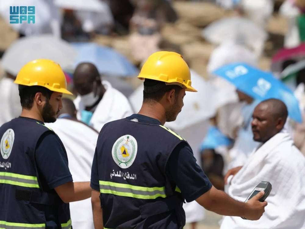 الدفاع المدني السعودي يكثّف جولاته الميدانية في مشعر عرفات