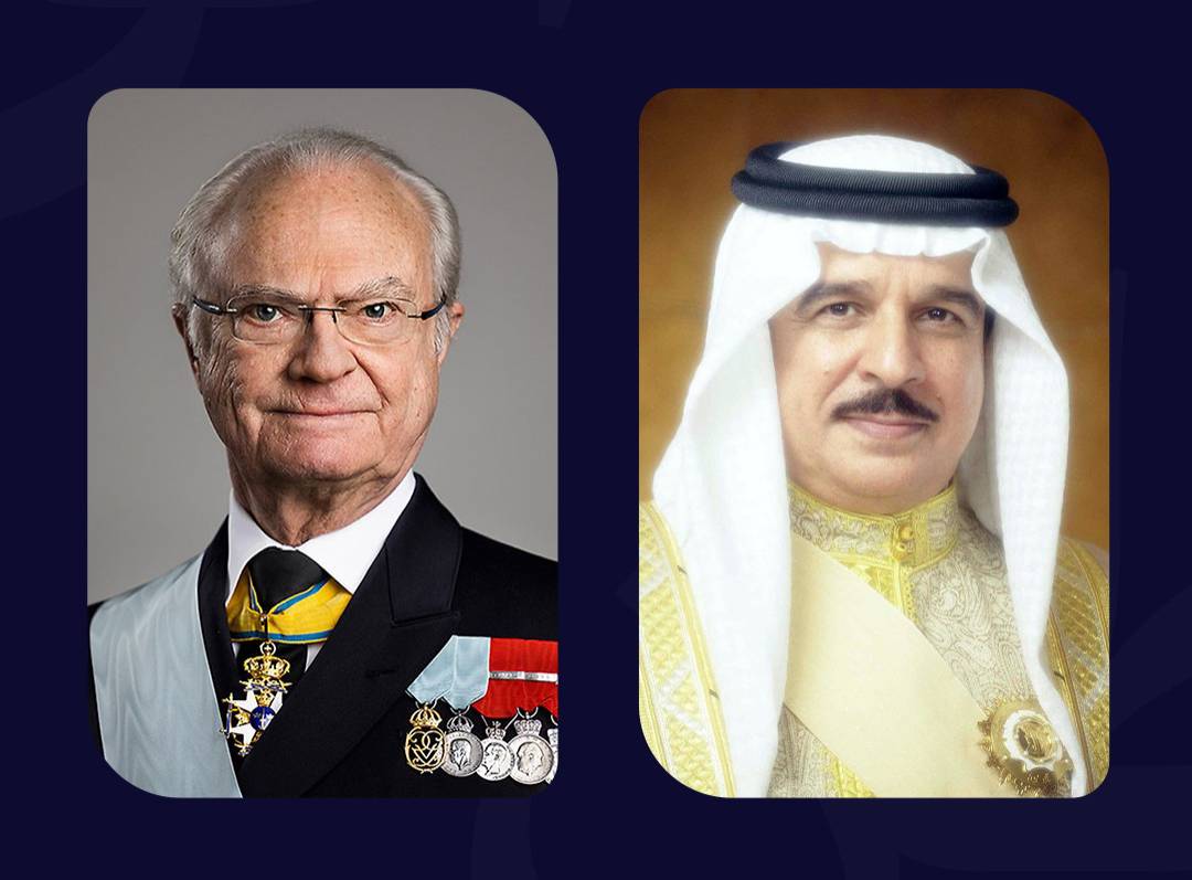 الملك يهنئ ملك السويد بذكرى اليوم الوطني
