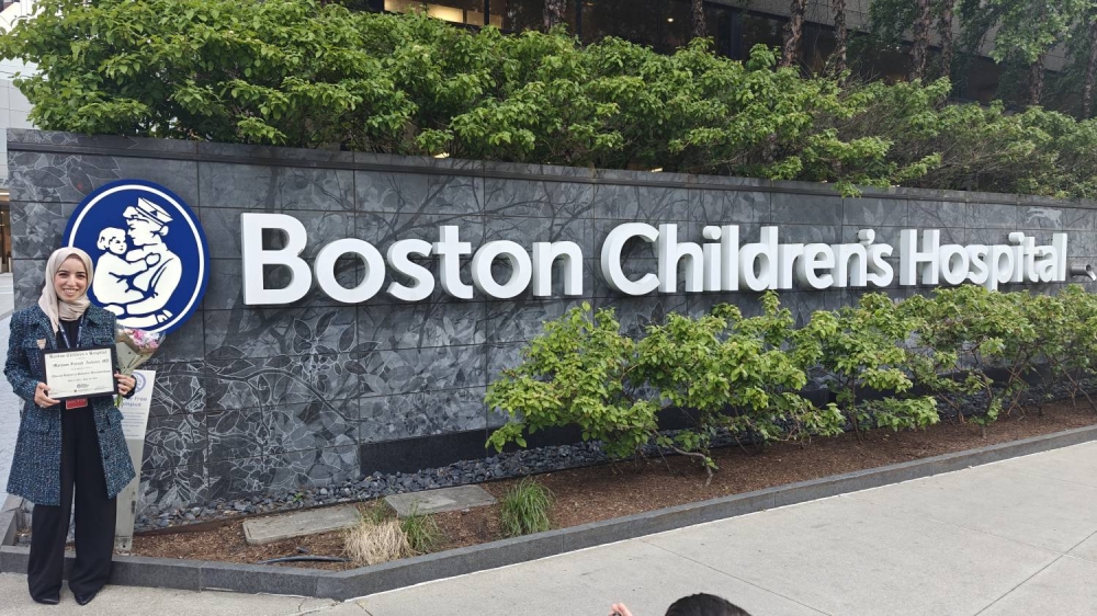 مريم عاشور تنال درجة الزمالة التخصصية في أمراض الروماتيزم والمناعة للأطفال من مستشفى بوسطن للأطفال