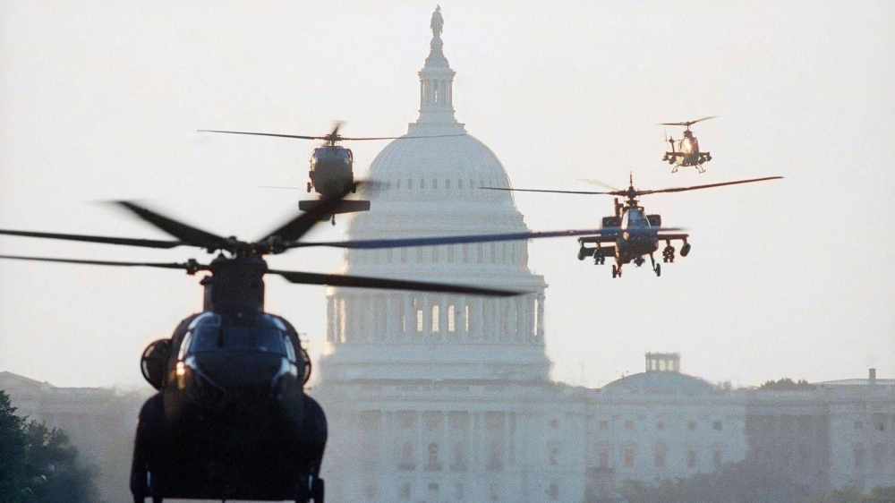 الجيش الأمريكي يستعرض معداته استعدادا لـ&laquo;الحفل الكبير&raquo; (فيديو وصور)