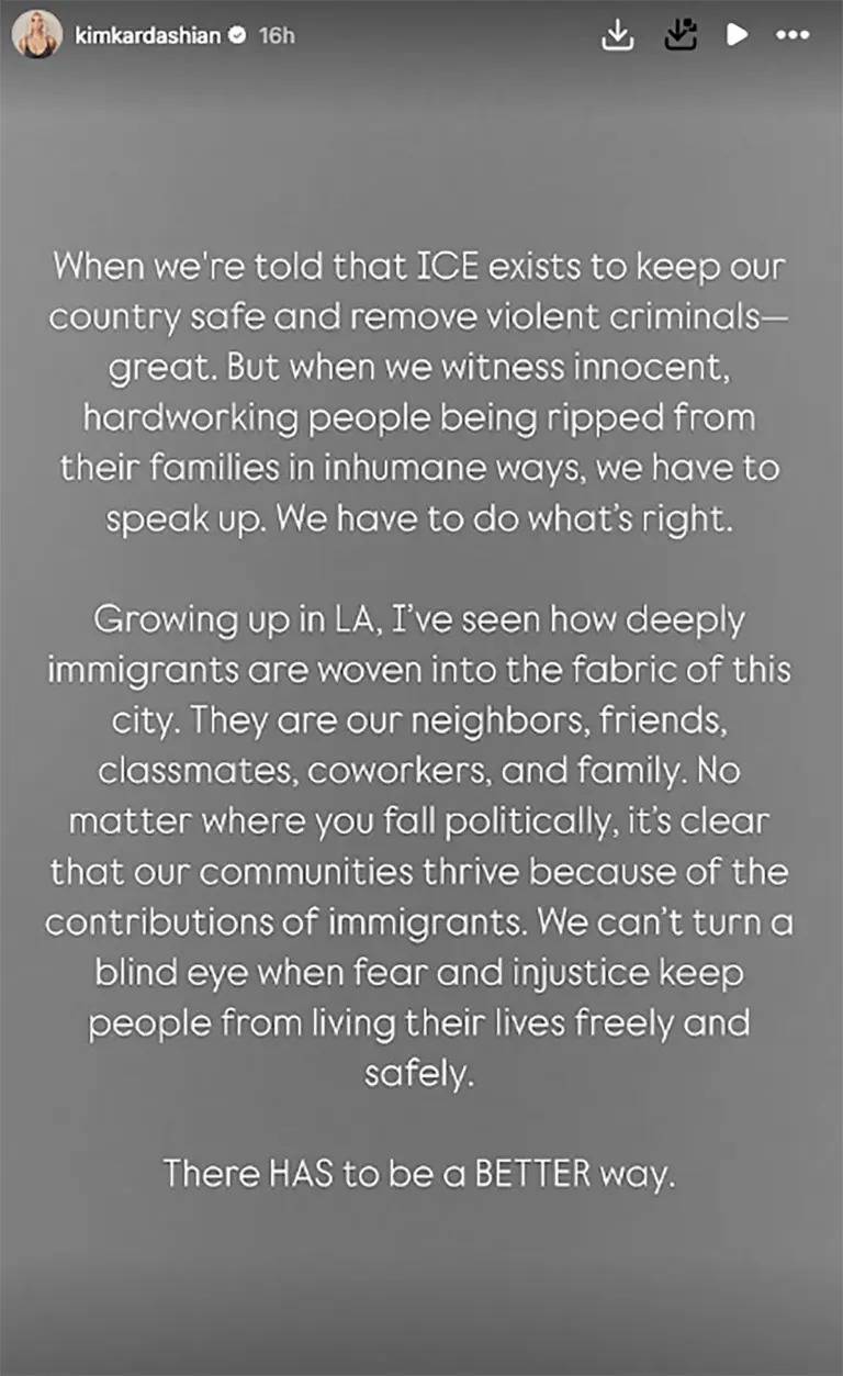 كيم كارداشيان تنتقد &laquo;قسوة&raquo; إدارة الهجرة الأمريكية