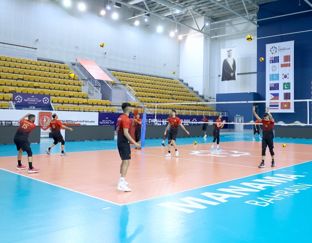 أحمر الطائرة يواصل التحضيرات بطولة كأس الأمم الآسيوية