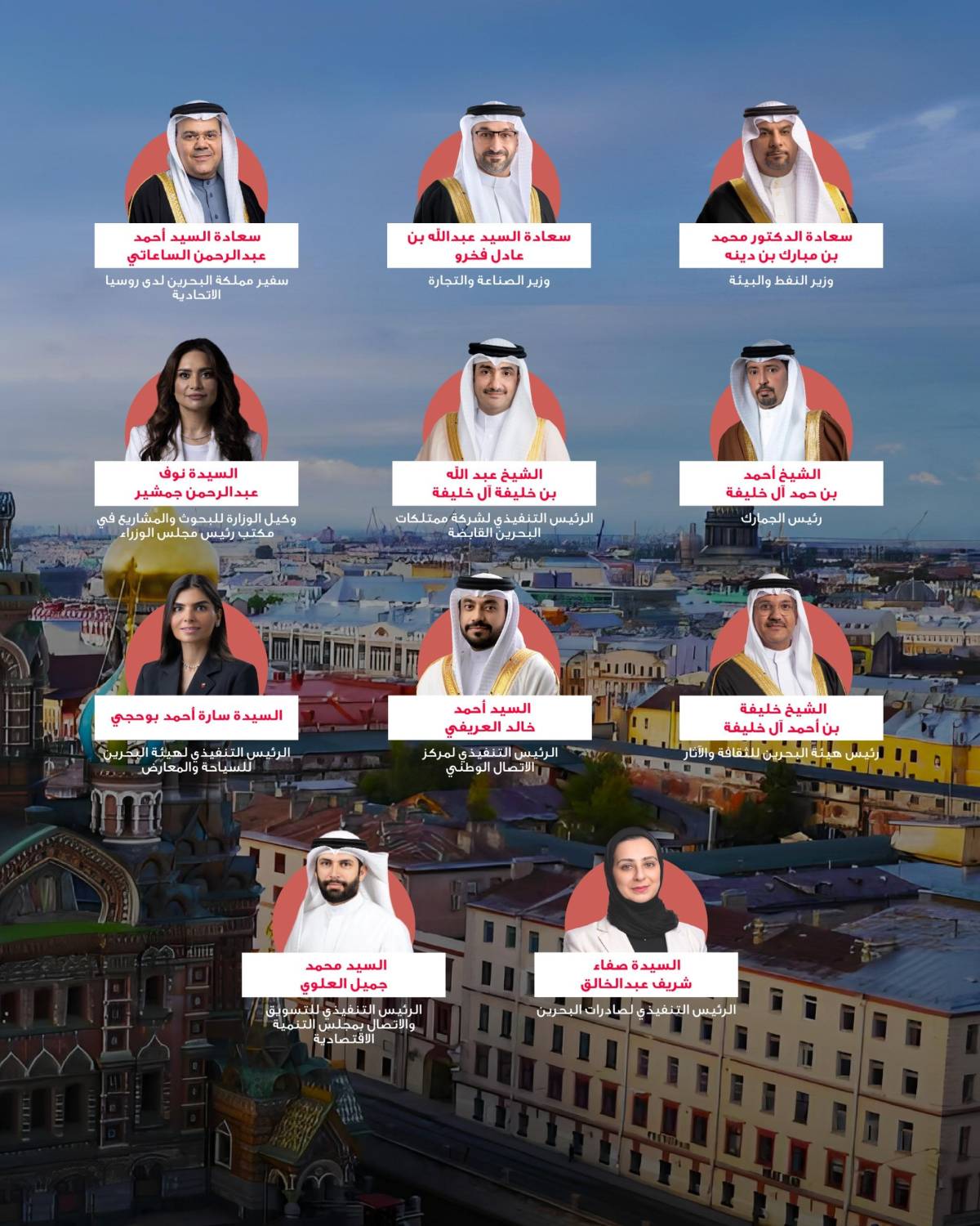 برئاسة ناصر بن حمد ..  البحرين تشارك بوفد رسمي كضيف شرف في منتدى سانت بطرسبرغ الاقتصادي الدولي