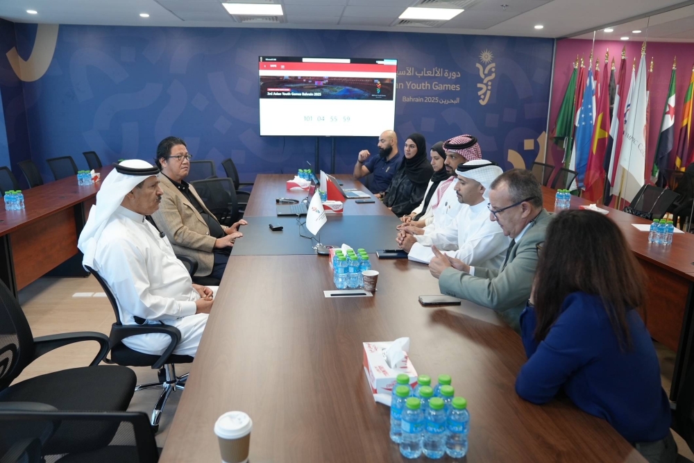 رئيس الاتحاد الآسيوي للكرة الطائرة يزور اللجنة التنفيذية لدورة الألعاب الآسيوية للشباب