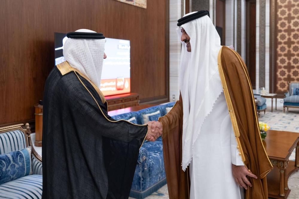 أمير قطر يستقبل وزراء خارجية دول مجلس التعاون لدول الخليج العربية