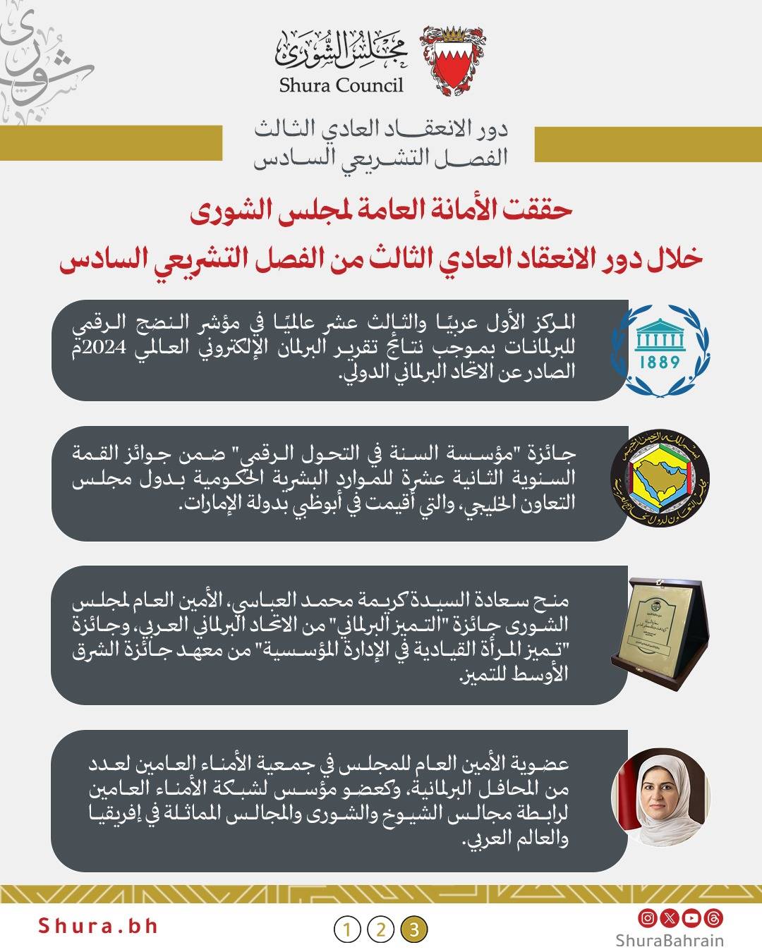 &laquo;الشورى&raquo; يتصدر عربيًا ويتقدم عالميًا في مؤشر النضج الرقمي