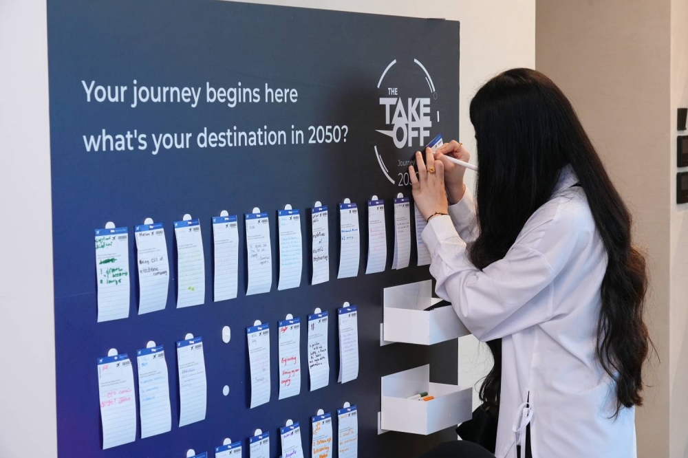 جامعة البحرين للتكنولوجيا تتألق في فعالية "The Takeoff " التي نظمتها مؤسسة المبرة الخليفة