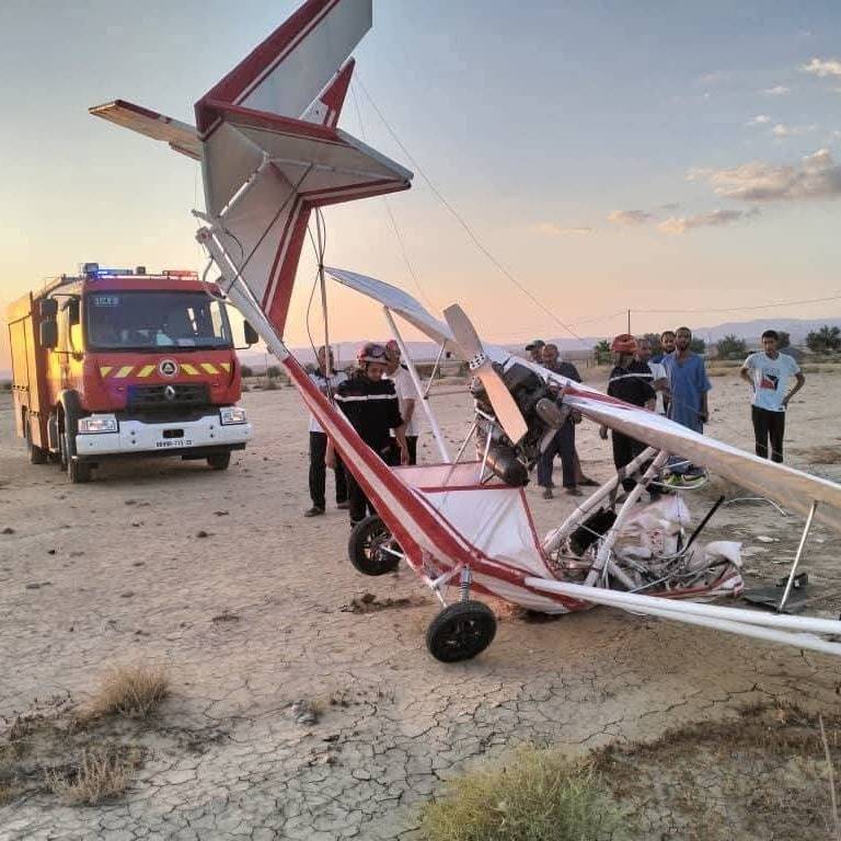 صنعها بنفسه.. وفاة مهندس جزائري في حادث سقوط طائرة صغيرة في ولاية&nbsp;المسيلة