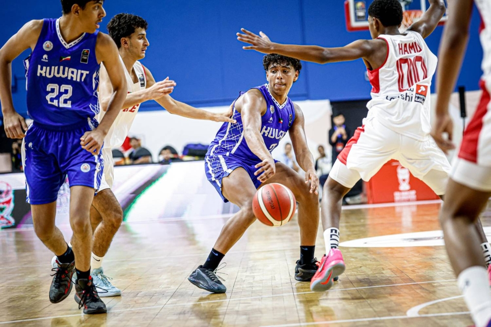 انتصار بحريني وكويتي في انطلاقة خليجية ناشئين السلة