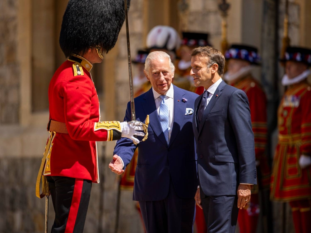 ماكرون من بريطانيا: استمرار الحرب في غزة تهديد خطير للمنطقة