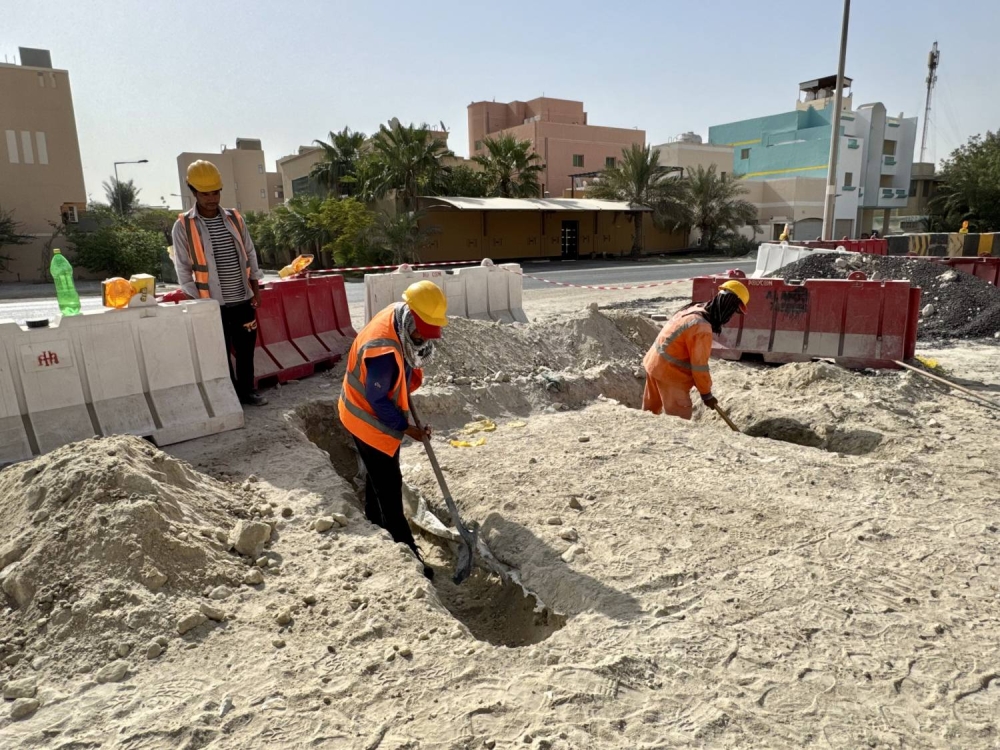 &laquo;الأشغال&raquo;: البدء في تنفيذ مشروع إنشاء شبكة الصرف الصحي في منطقتي جبلة حبشي والقدم