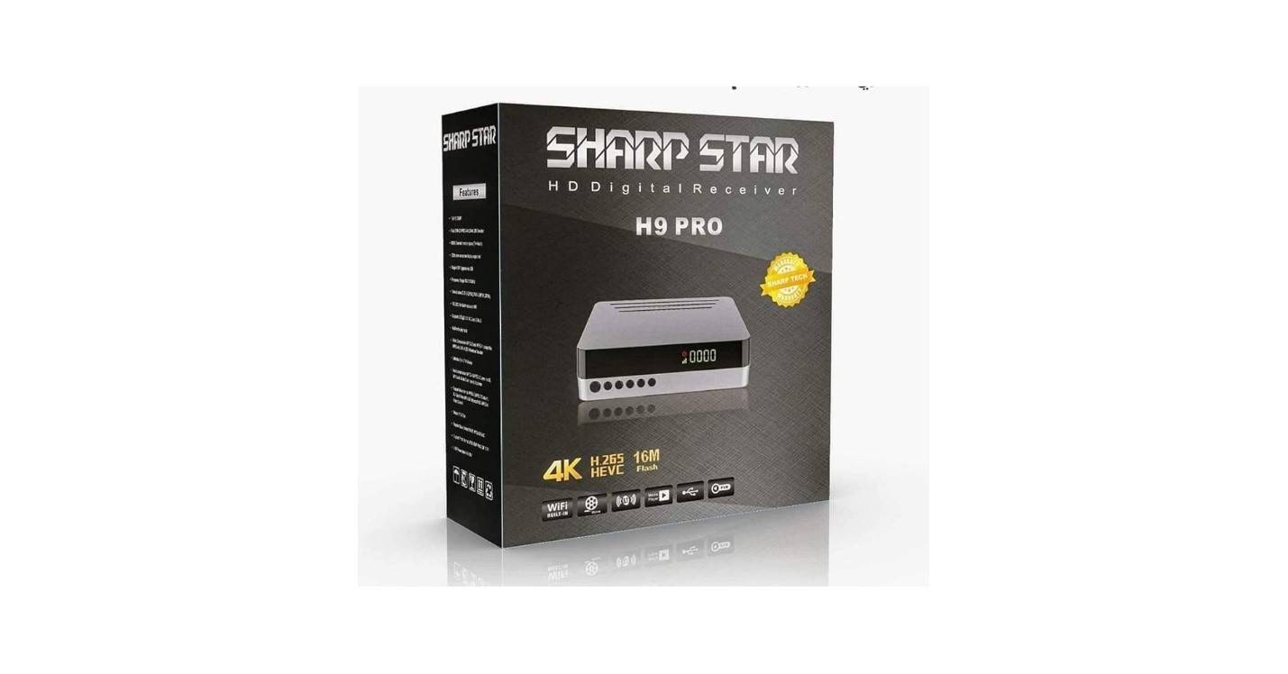 رسيفرSharp Star H9 Pro بمعالج قوي وذاكرة كبيرة ودعم كامل للاشتراكات