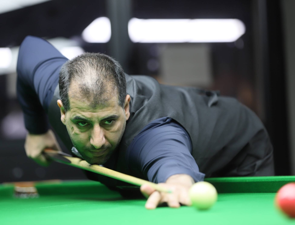 إحسان حاجي يثمن رعاية سمو الشيخ خالد بن حمد لبطولة العالم للسنوكر