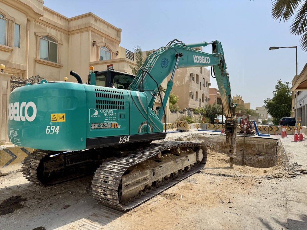 وزارة الأشغال: بدء تنفيذ مشروع إنشاء شبكة الصرف الصحي بمجمع 527 - الجزء الشمالي- في منطقة سار