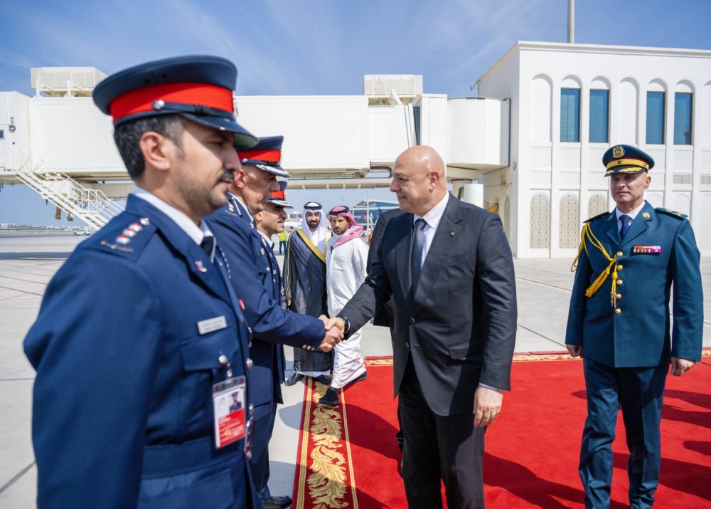 رئيس الجمهورية اللبنانية يغادر البلاد بعد زيارة رسمية لمملكة البحرين