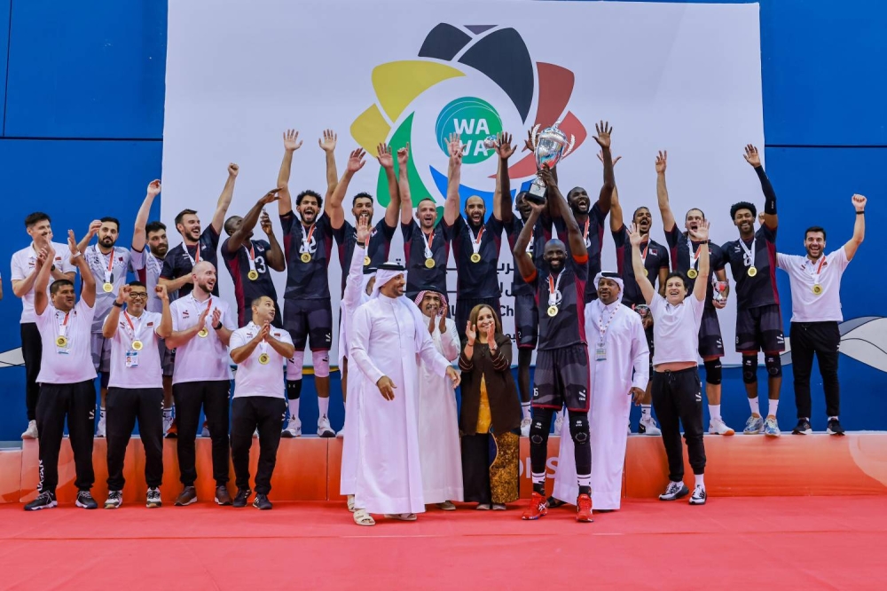 قطر يهزم منتخبنا ويُتوّج بطلاً لغرب آسيا للطائرة