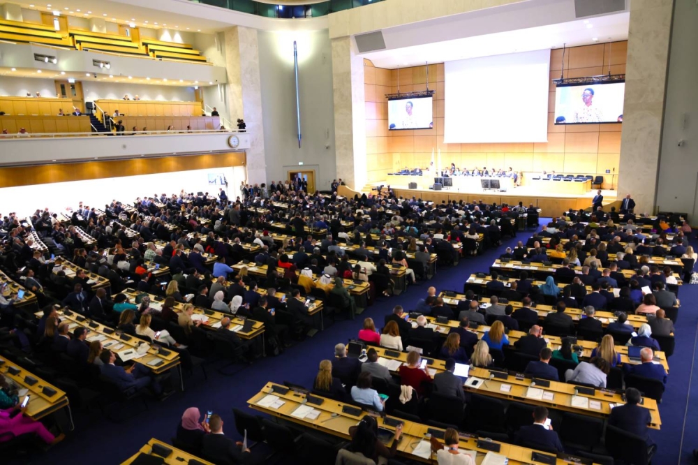 وفد البحرين يُشارك في الجلسة الافتتاحية للمؤتمر العالمي السادس لرؤساء البرلمانات