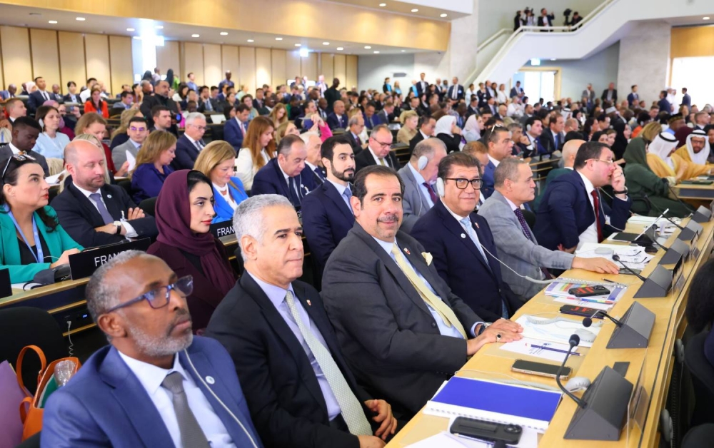 وفد البحرين يُشارك في الجلسة الافتتاحية للمؤتمر العالمي السادس لرؤساء البرلمانات
