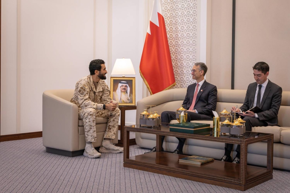 ناصر بن حمد آل خليفة يستقبل سفير الولايات المتحدة لدى المملكة