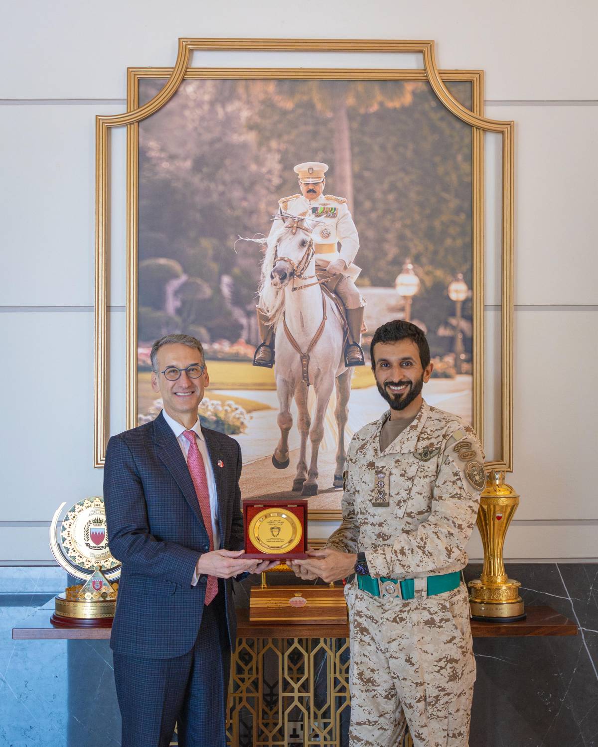 ناصر بن حمد آل خليفة يستقبل سفير الولايات المتحدة لدى المملكة