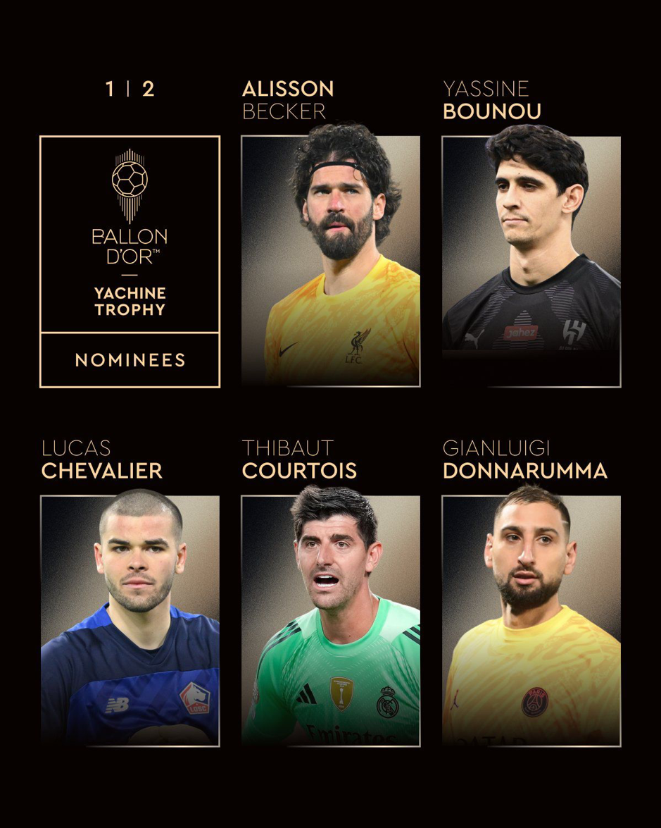 بونو يتصدر قائمة المرشحين لجائزة ياشين 2025 من فرانس فوتبول