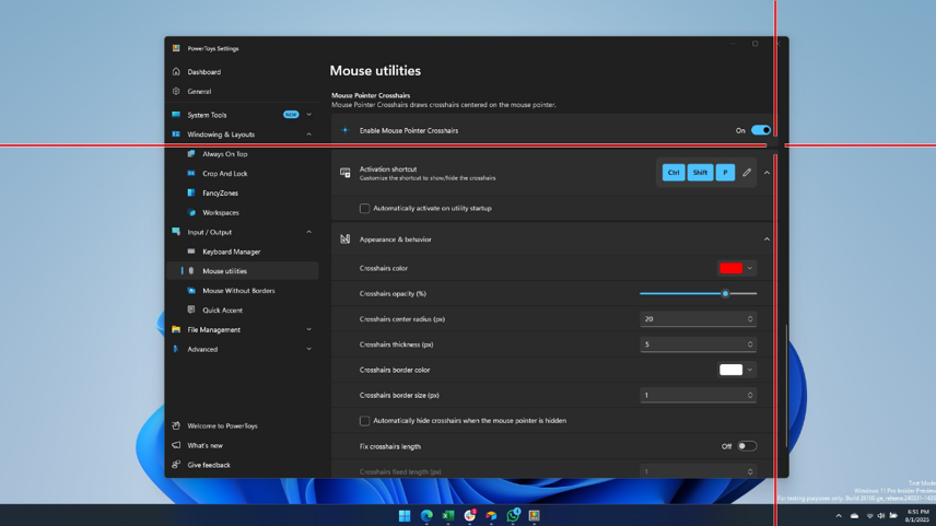 مايكروسوفت تختبر ميزة "العلامة المتقاطعة" في Windows 11 لتعزيز دقة تتبع المؤشر