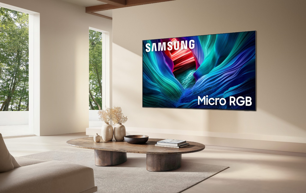 سامسونج تكشف عن أول تلفاز Micro RGB في العالم بحجم 115 بوصة