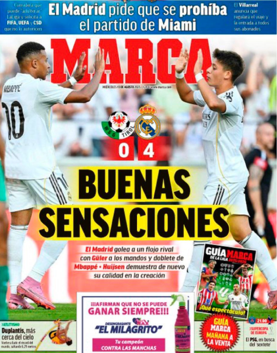 باريس سان جيرمان وتوتنهام يتصدران الصحف العالمية قبل نهائي السوبر الأوروبي