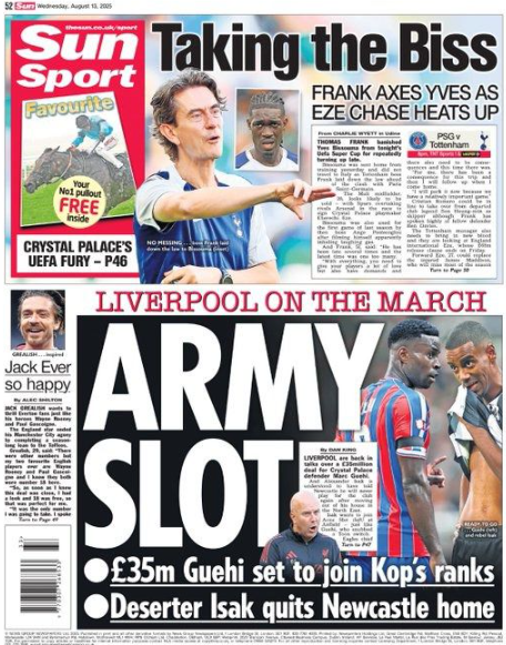 باريس سان جيرمان وتوتنهام يتصدران الصحف العالمية قبل نهائي السوبر الأوروبي