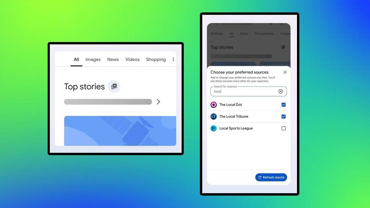 وداعًا للبحث العشوائي.. جوجل تطلق ميزة جديدة تتيح اختيار المصادر الإخبارية