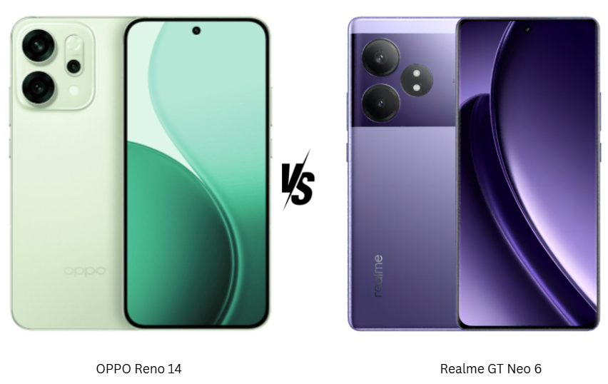 OPPO Reno 14 5G ضد Realme GT Neo 6.. أي هاتف يستحق الشراء؟