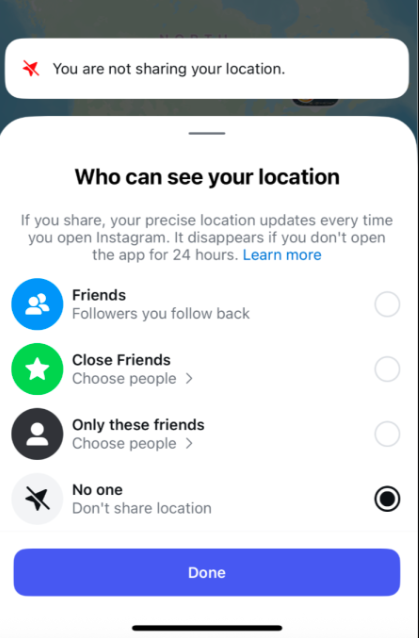 احذر خريطة إنستجرام.. كيف تحمي خصوصيتك وتمنع التطبيق من تتبع موقعك؟
