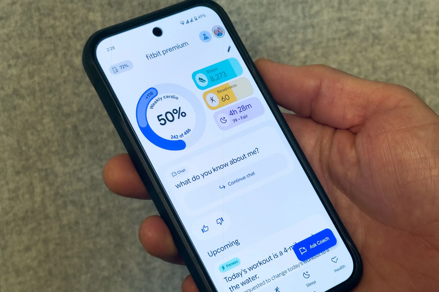جوجل تطلق مدربًا افتراضيًا للصحة واللياقة يعمل بالذكاء الاصطناعي