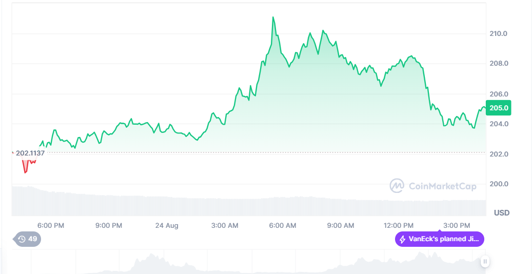 سعر سولانا اليوم 24 أغسطس 2025.. زخم الحيتان والتحديثات يدفعان الصعود