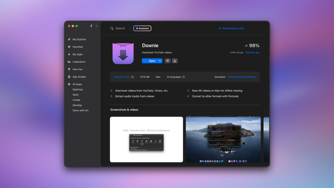 Downie يتفوق في سباق أدوات تنزيل الفيديو لمستخدمي macOS