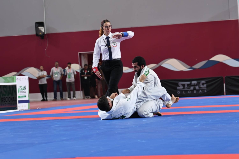 سلمان بن محمد يشهد منافسات بطولة غرب آسيا للجوجيتسو 2025