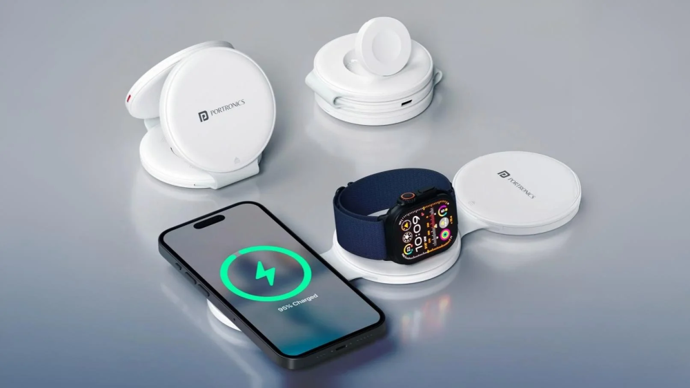 ChargeMate Trio.. شاحن لاسلكي متعدد مع عدة سفر مدمجة بسعر 16 دولارًا